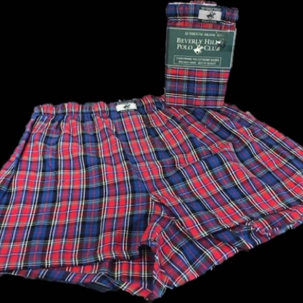Beverly Hills Polo Club Plaid Boxers 2pk
